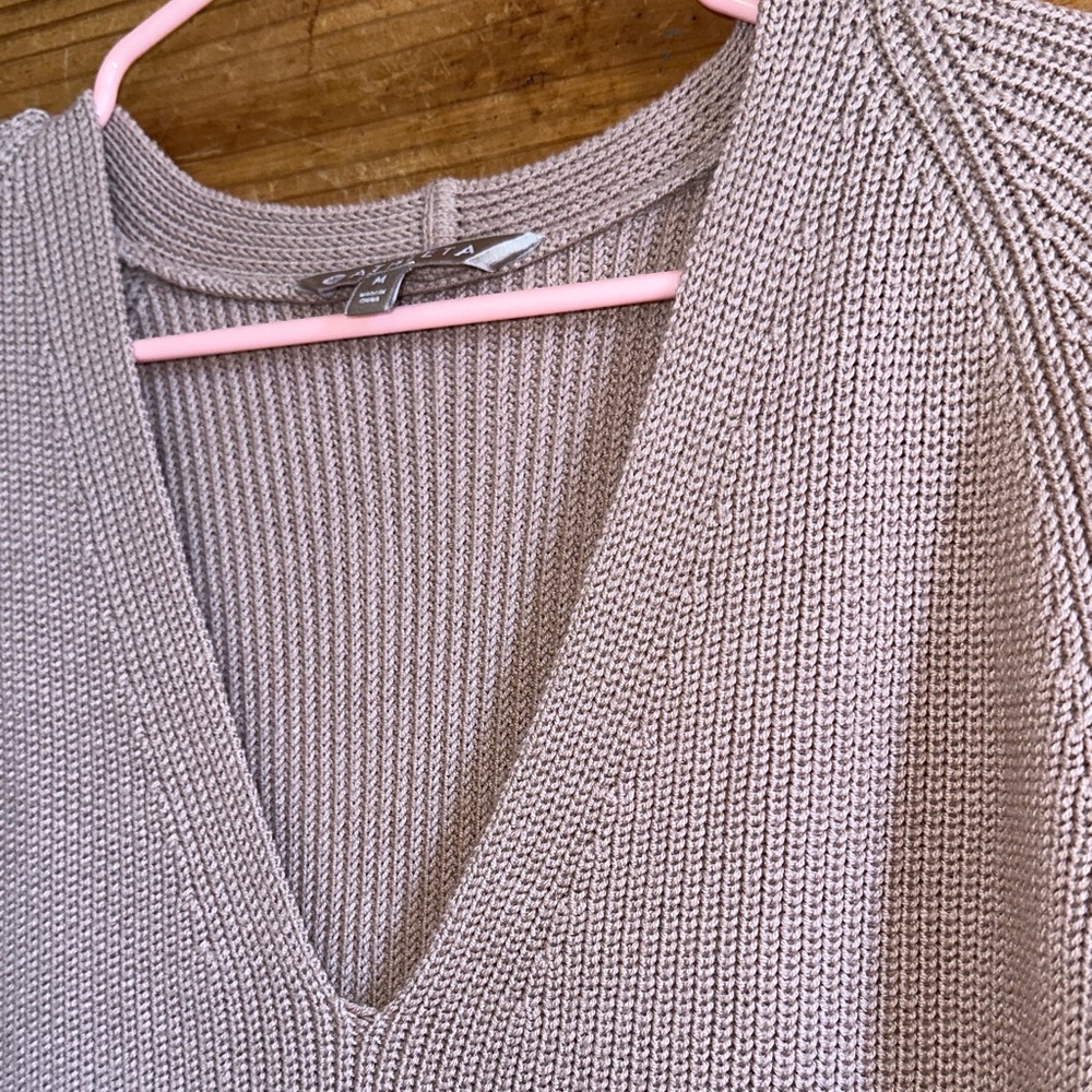 Athleta Switchback Pullover Light Mauve Pink Color - image 2